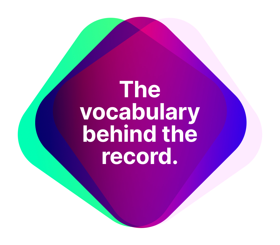 The vocabulary behind the record